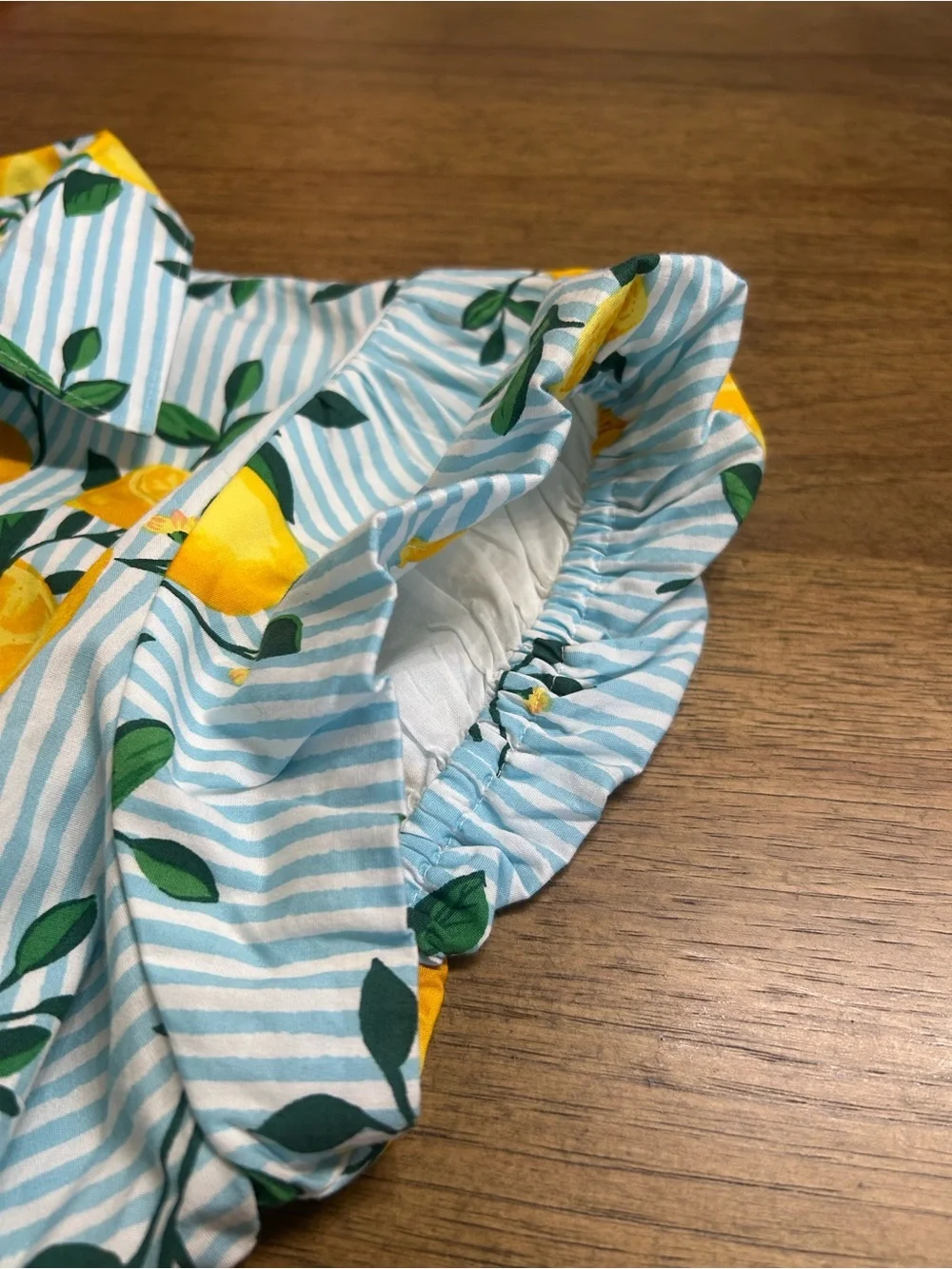 NWT J. Crew Womens Lemon-Print Short Sleeve (Puff-Sleeve) Button-Up Shirt 🍋 - Picture 5 of 6